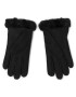 Ugg Ženske rokavice W Shorty Glove W Leather Trim 17367 Črna - Pepit.si