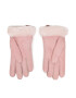 Ugg Ženske rokavice W Shorty Glove W Leather Trim 17367 Roza - Pepit.si