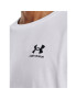 Under Armour Majica UA LOGO EMB HEAVYWEIGHT SS 1373997 Bela Regular Fit - Pepit.si