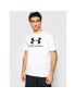 Under Armour Majica Ua Sportstyle Logo 1329590 Bela Loose Fit - Pepit.si