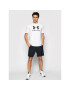 Under Armour Majica Ua Sportstyle Logo 1329590 Bela Loose Fit - Pepit.si