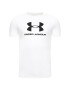 Under Armour Majica Ua Sportstyle Logo 1329590 Bela Loose Fit - Pepit.si