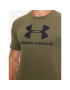 Under Armour Majica Ua Sportstyle Logo Ss 1329590 Khaki Loose Fit - Pepit.si