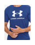 Under Armour Majica Ua Sportstyle Logo Ss 1329590 Modra Loose Fit - Pepit.si