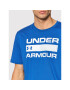 Under Armour Majica Ua Team Issue Wordmark 1329582 Modra Loose Fit - Pepit.si