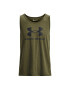 Under Armour Športna majica UA SPORTSTYLE LOGO TANK 1329589 Khaki Regular Fit - Pepit.si