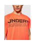 Under Armour Športna majica Wordmark 1361702 Oranžna Loose Fit - Pepit.si