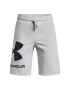 Under Armour Športne kratke hlače UA RIVAL FLEECE LOGO SHORTS 1359065 Siva Regular Fit - Pepit.si