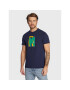 United Colors Of Benetton Majica 3F93U103T Mornarsko modra Regular Fit - Pepit.si