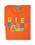 United Colors Of Benetton Majica 3I1XC1577 Oranžna Regular Fit - Pepit.si