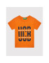 United Colors Of Benetton Majica 3I1XG100G Oranžna Regular Fit - Pepit.si