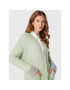 United Colors Of Benetton Pletena jopica 1042E601A Zelena Relaxed Fit - Pepit.si