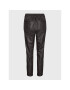 Vero Moda Hlače iz umetnega usnja Eva 10205737 Rjava Relaxed Fit - Pepit.si