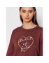 Vero Moda Jopa Heart 10262914 Bordo rdeča Regular Fit - Pepit.si