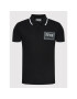 Versace Jeans Couture Polo majica Piece Nr Patch 72GAGT04 Črna Regular Fit - Pepit.si