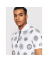 Versace Jeans Couture Polo majica Print Coin 72GAG626 Bela Regular Fit - Pepit.si