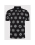 Versace Jeans Couture Polo majica Print Coin 72GAG626 Črna Regular Fit - Pepit.si