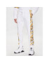 Versace Jeans Couture Spodnji del trenirke Contr Logo Baroque 74GAA3C0 Bela Regular Fit - Pepit.si