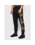 Versace Jeans Couture Spodnji del trenirke Contr Print Garland 72GAA3C9 Črna Regular Fit - Pepit.si