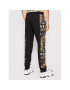 Versace Jeans Couture Spodnji del trenirke Logo Baroque 73GAA3C0 Črna Regular Fit - Pepit.si