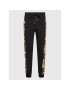 Versace Jeans Couture Spodnji del trenirke Logo Baroque 73GAA3C0 Črna Regular Fit - Pepit.si