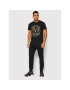 Versace Jeans Couture Spodnji del trenirke Logo Thick Foil 72GAAT01 Črna Regular Fit - Pepit.si