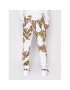 Versace Jeans Couture Spodnji del trenirke Print Garland 72GAA3B0 Bela Regular Fit - Pepit.si