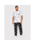 Versace Jeans Couture Spodnji del trenirke Print Logo 72GAA316 Črna Regular Fit - Pepit.si