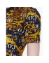 Versace Jeans Couture Vsakodnevna obleka Print Logo 74HAO939 Črna Slim Fit - Pepit.si