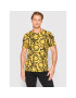 Versace Majica Barocco Print 1000959 Rumena Regular Fit - Pepit.si