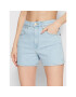 Wrangler Jeans kratke hlače W22DZH25E Modra Mom Fit - Pepit.si