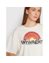 Wrangler Majica Girlfriend W7R9GHC11 Bela Regular Fit - Pepit.si