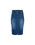 Zizzi Jeans krilo J10771A Modra Regular Fit - Pepit.si