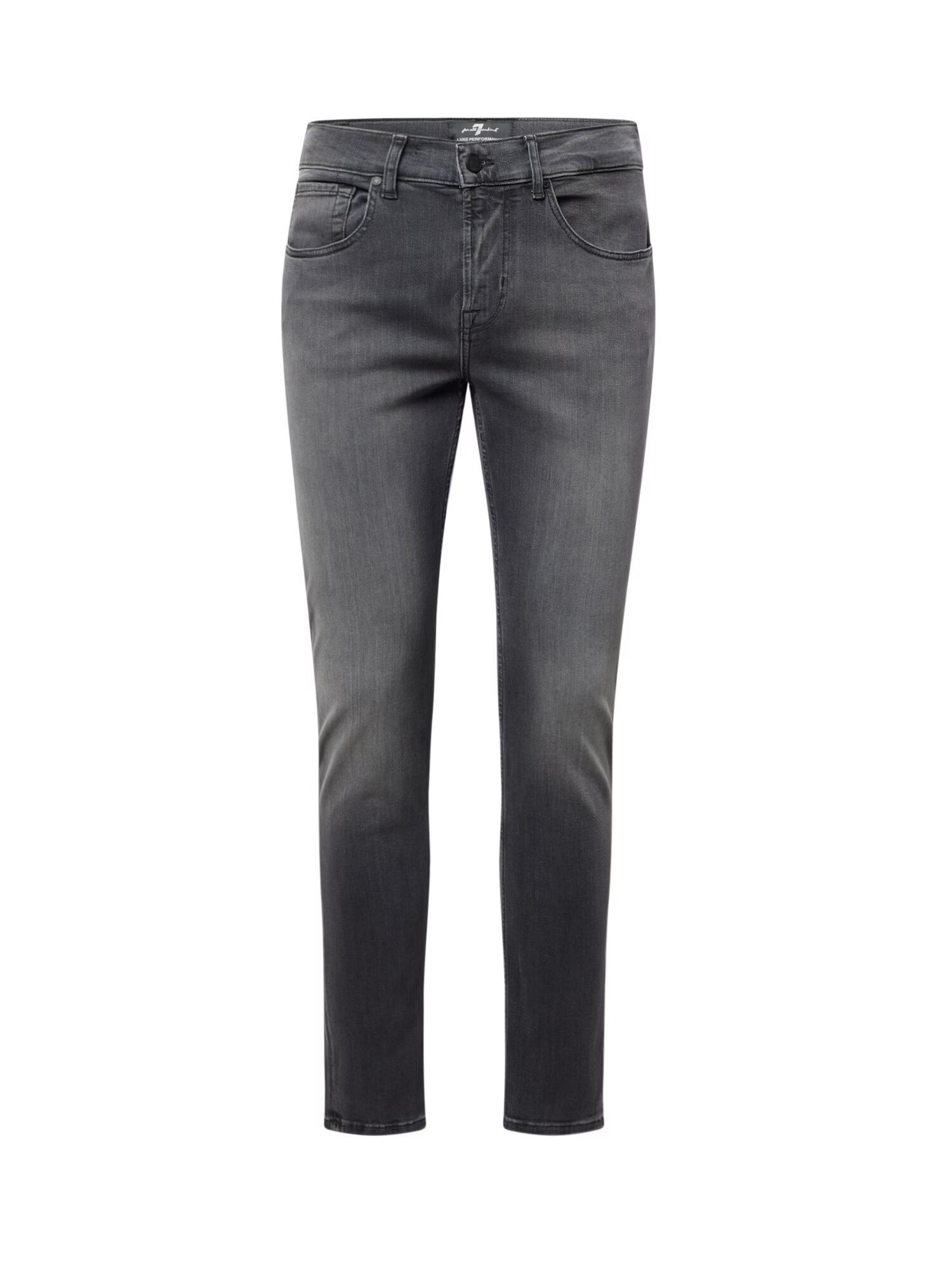 7 for all mankind Kavbojke črn denim - Pepit.si