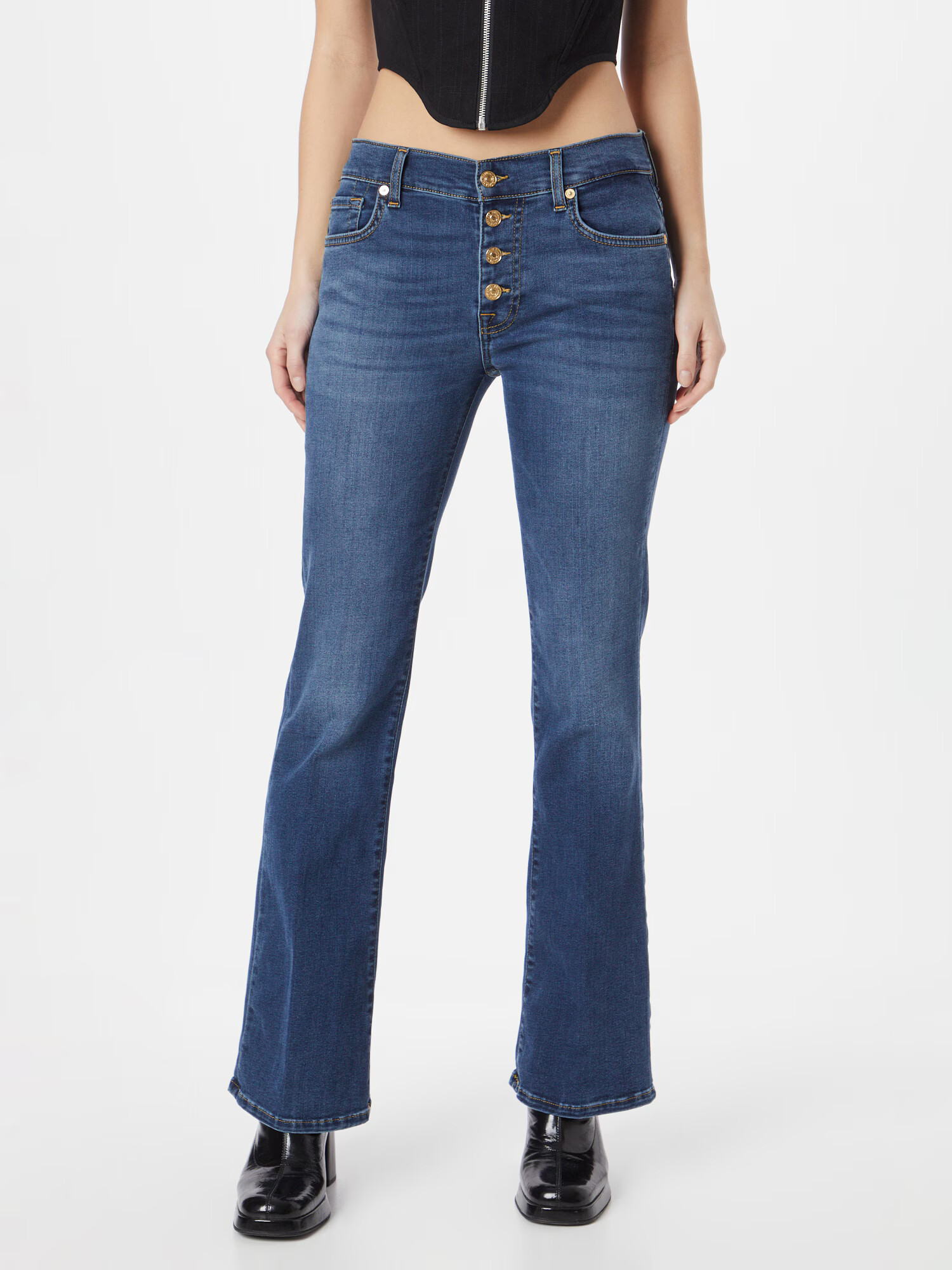 7 for all mankind Kavbojke moder denim - Pepit.si