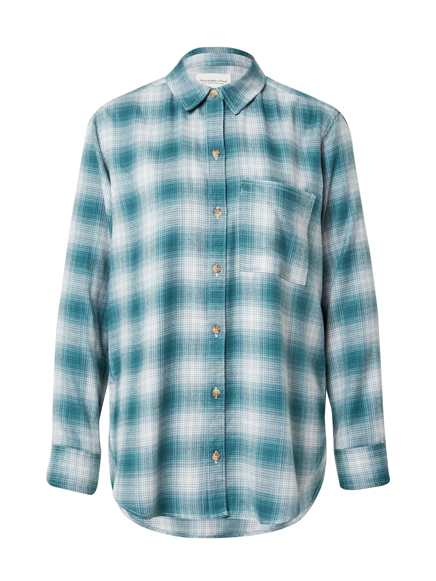 Abercrombie & Fitch Bluza 'Holiday Flannel' meta / bela - Pepit.si