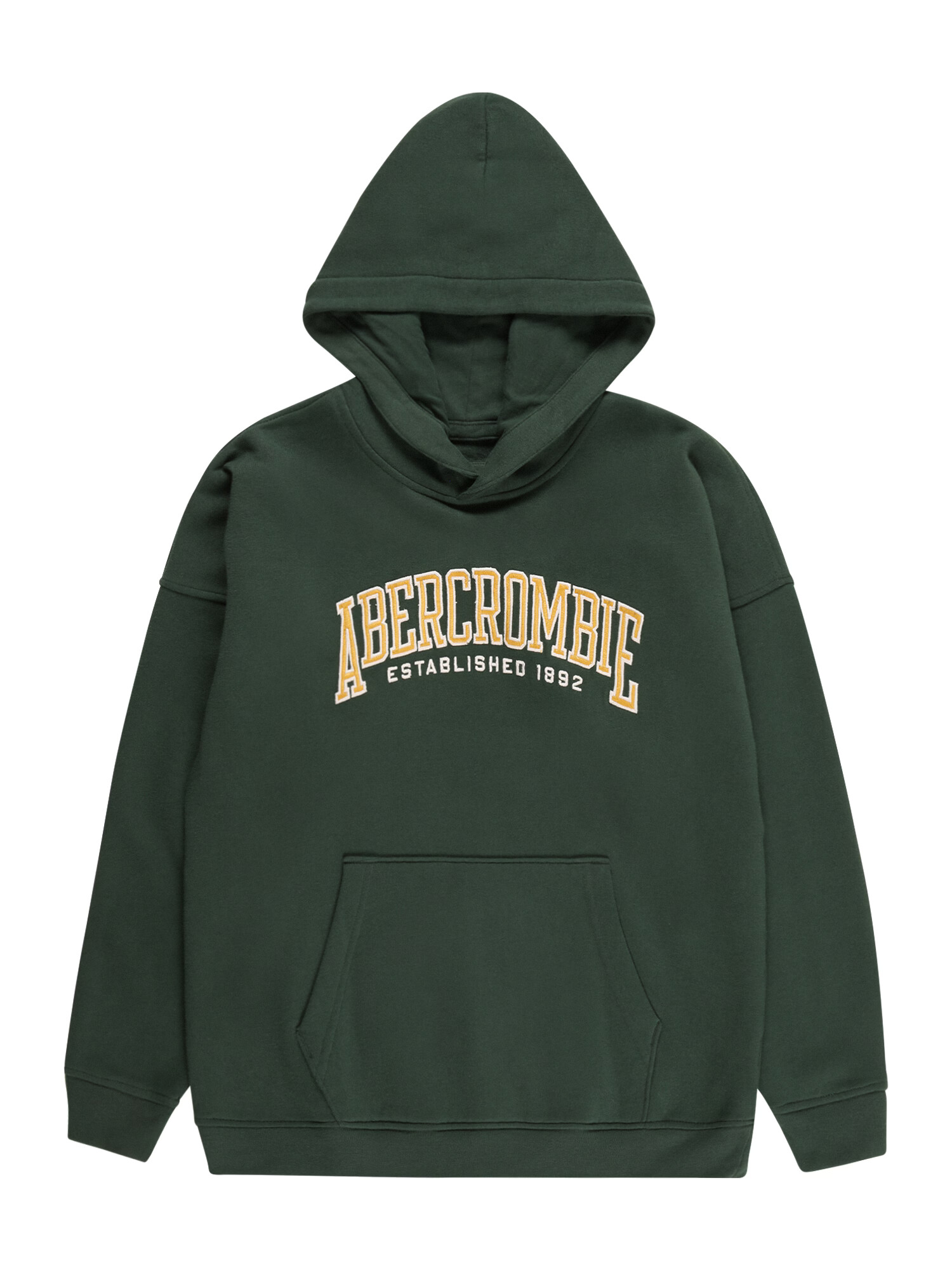 Abercrombie & Fitch Majica med / temno zelena / bela - Pepit.si