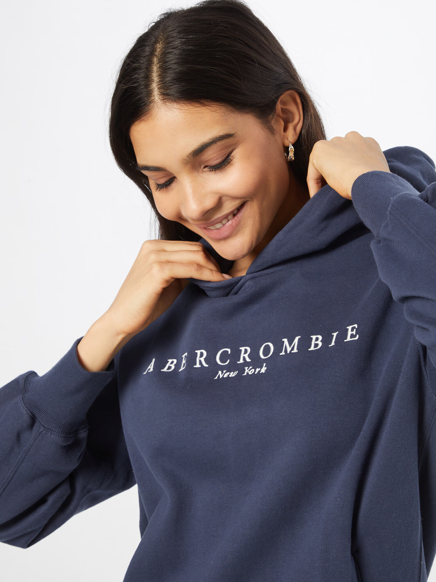 Abercrombie & Fitch Majica modra / bela - Pepit.si