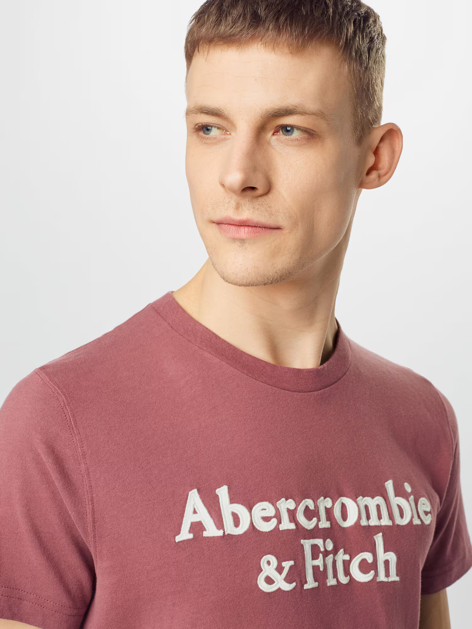 Abercrombie & Fitch Majica mornarska / rubin rdeča / svetlo rdeča / bela - Pepit.si