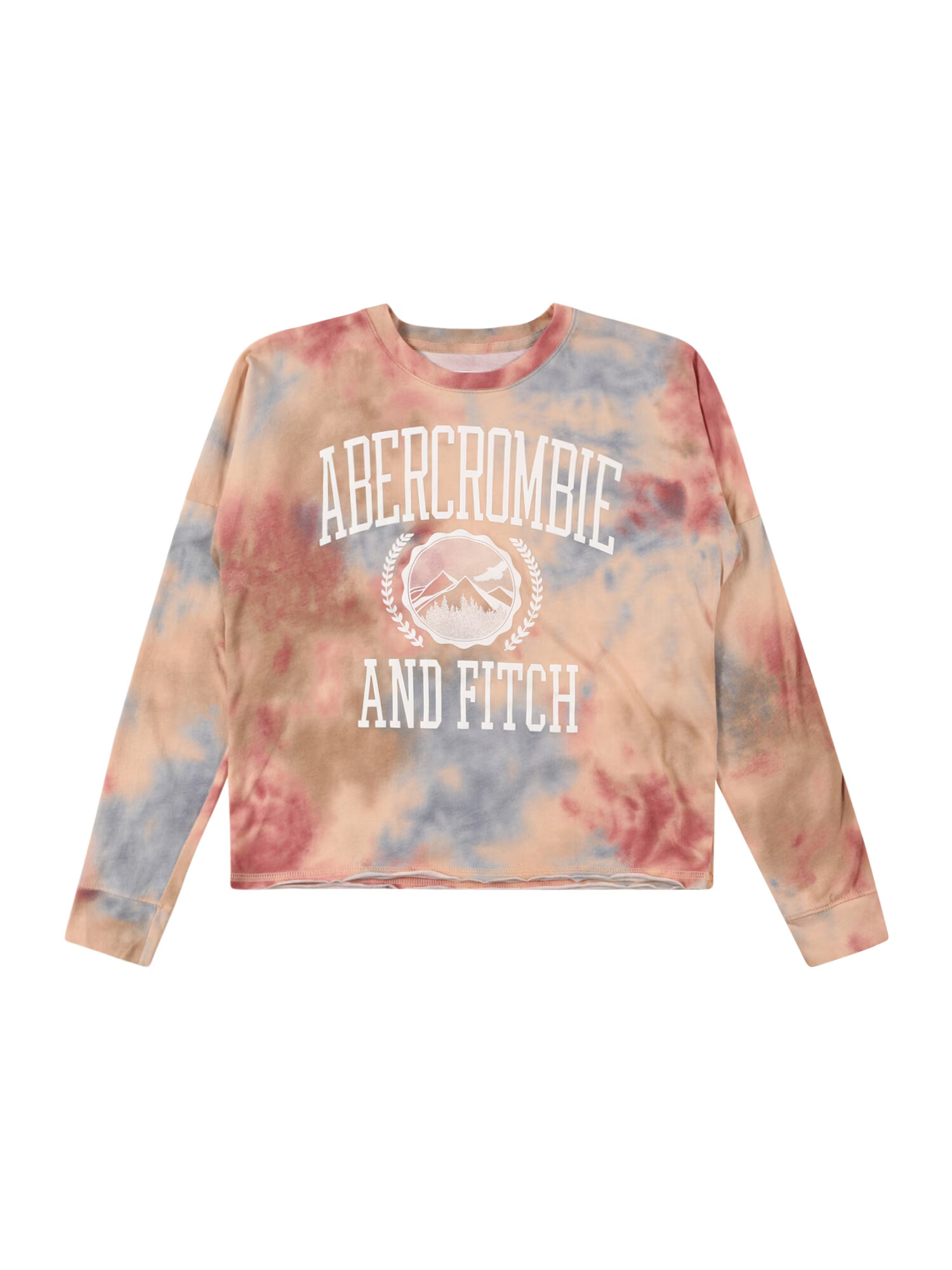 Abercrombie & Fitch Majica pastelno rdeča / mešane barve - Pepit.si