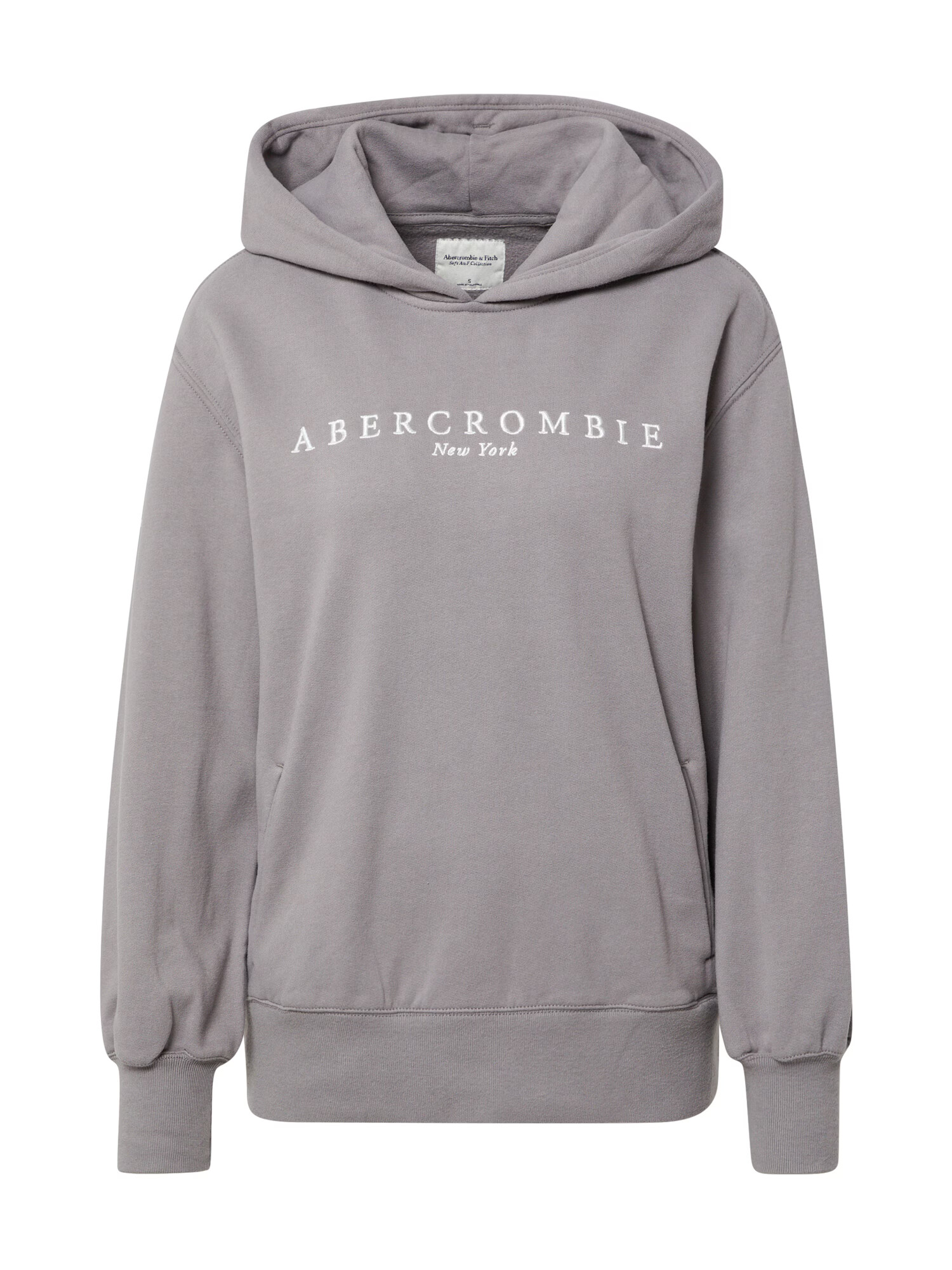 Abercrombie & Fitch Majica siva / bela - Pepit.si