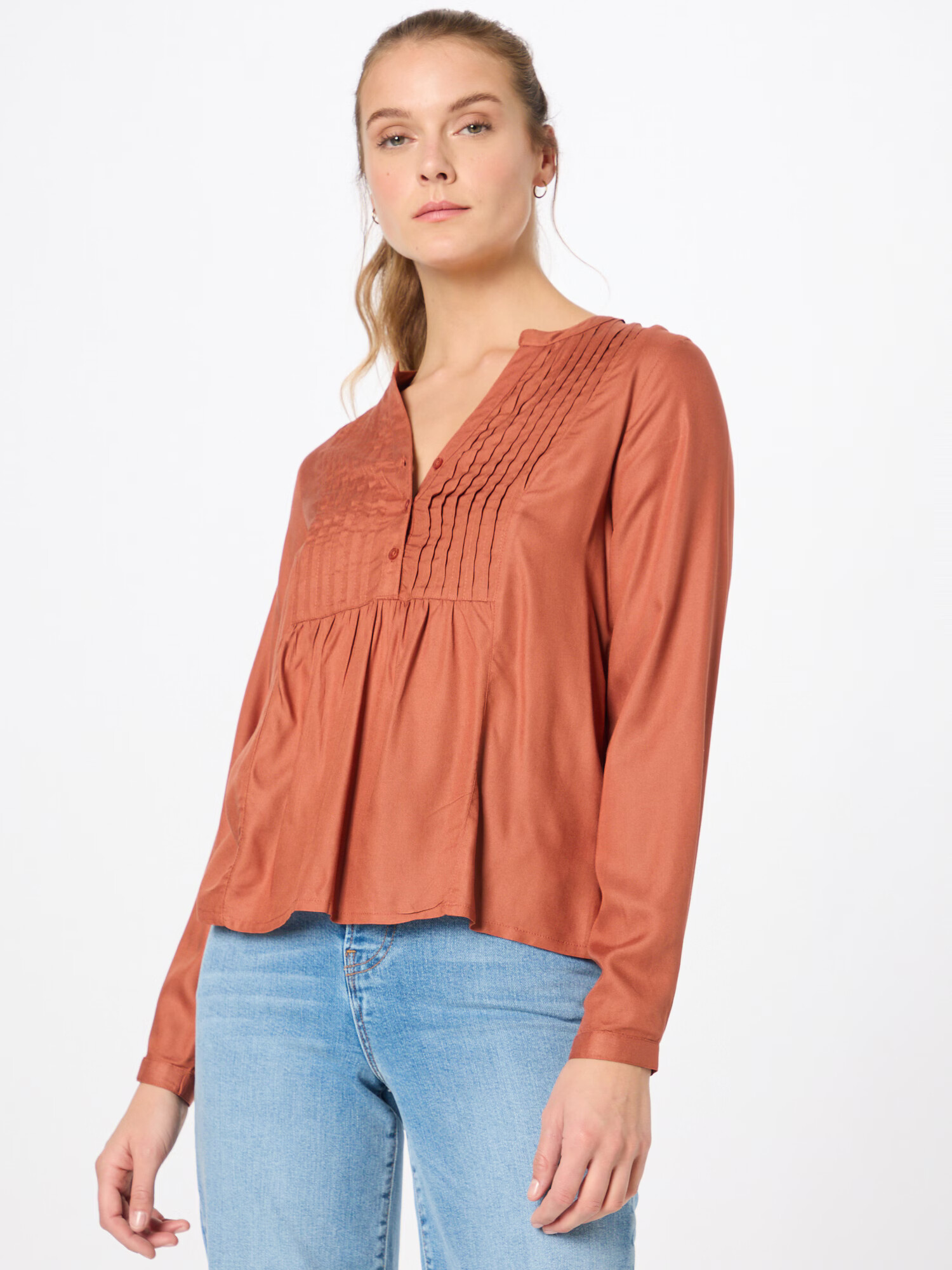 ABOUT YOU Bluza 'Eva Blouse' rjasto rjava - Pepit.si