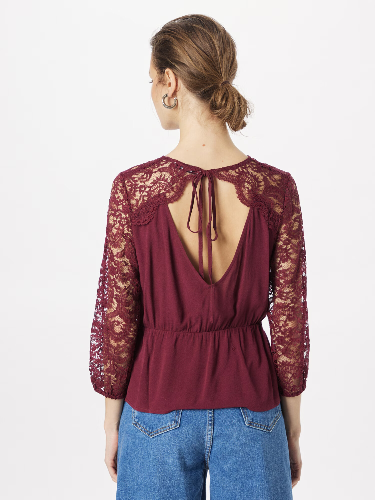 ABOUT YOU Bluza 'Fiona' bordo - Pepit.si