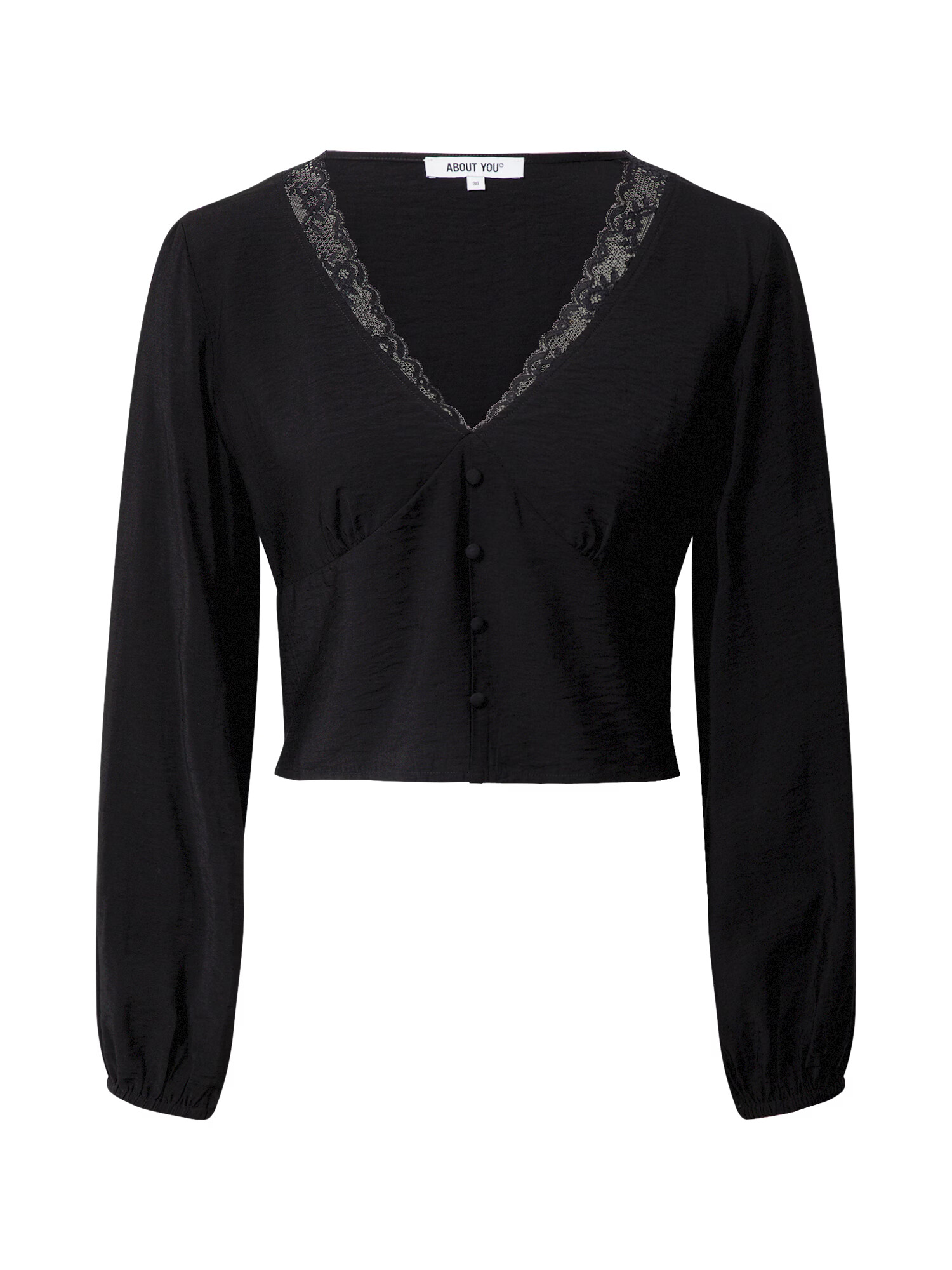 ABOUT YOU Bluza 'Mette Blouse' črna - Pepit.si