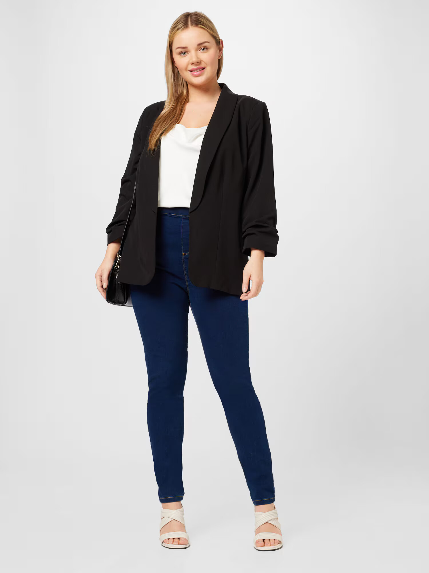 ABOUT YOU Curvy Blazer 'Naima' črna - Pepit.si