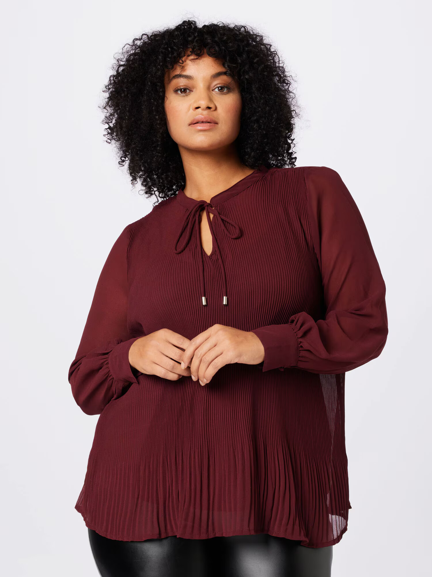 ABOUT YOU Curvy Bluza 'Charlie' bordo - Pepit.si