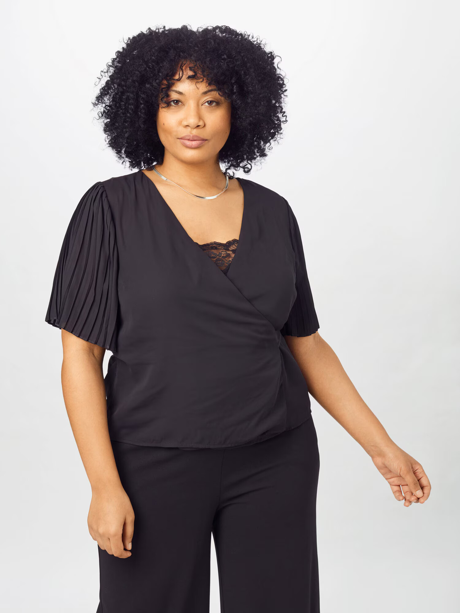 ABOUT YOU Curvy Bluza 'Heather' črna - Pepit.si