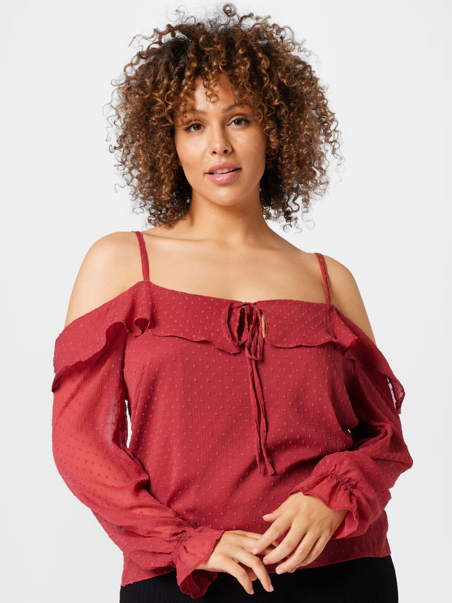 ABOUT YOU Curvy Bluza 'Marika' rosé - Pepit.si