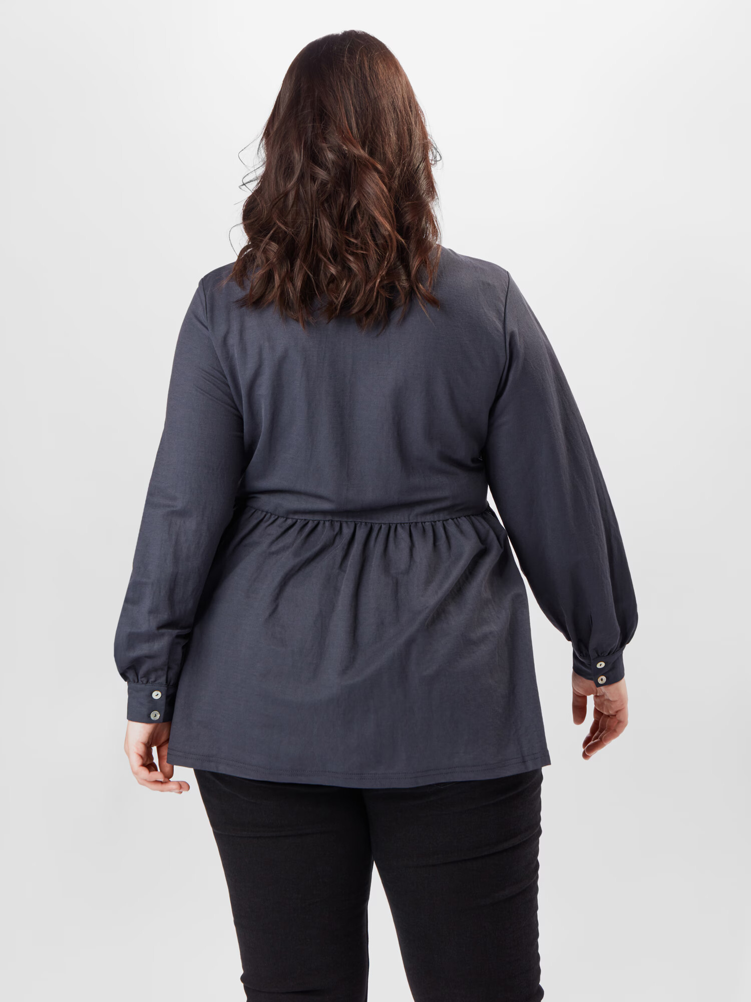 ABOUT YOU Curvy Bluza 'Ronja' grafit / črna - Pepit.si