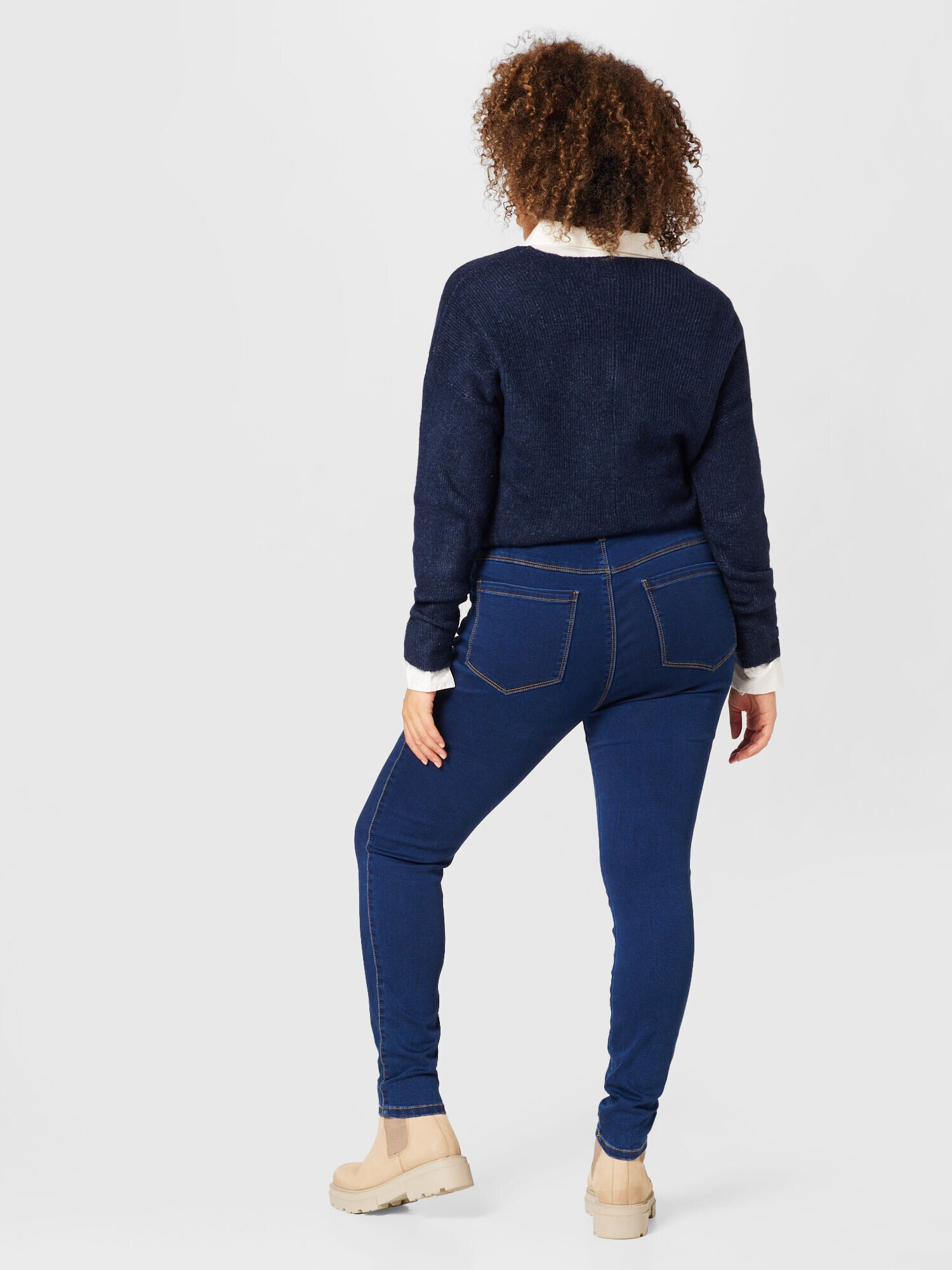 ABOUT YOU Curvy Kavbojke 'Insa' moder denim - Pepit.si